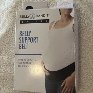 Womens Belly Bandit Maternity Belly & Back Support Belt Black Size Medium New